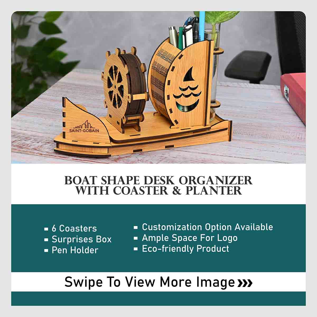 upload/images/Boat Shape Desk Organizer with Coaster and Planter-1.jpg